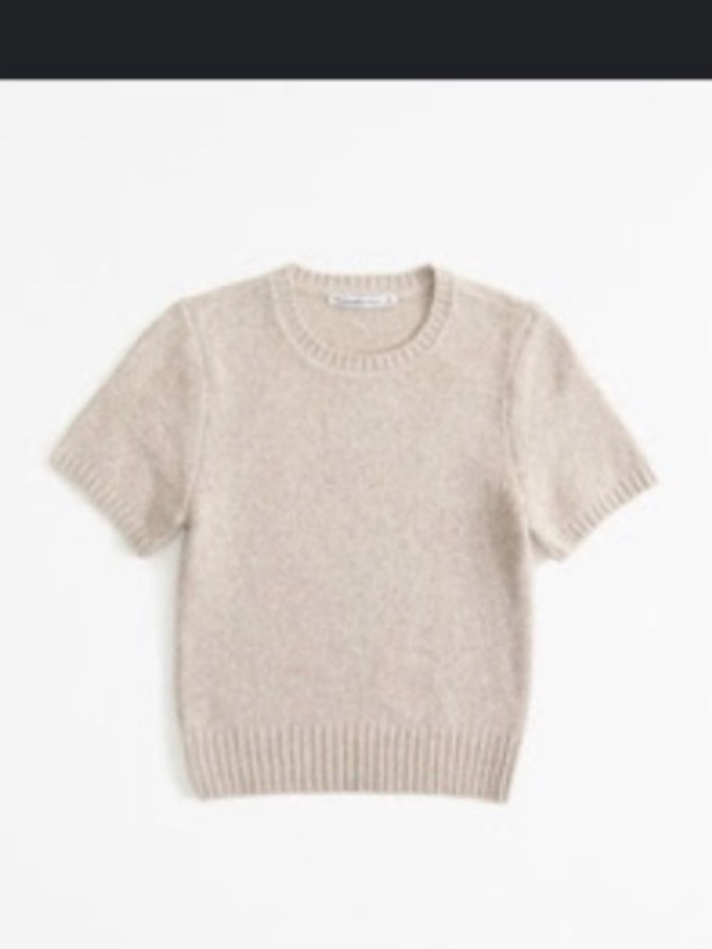 Abercrombie Tan Crew Sweater Tee - XL
